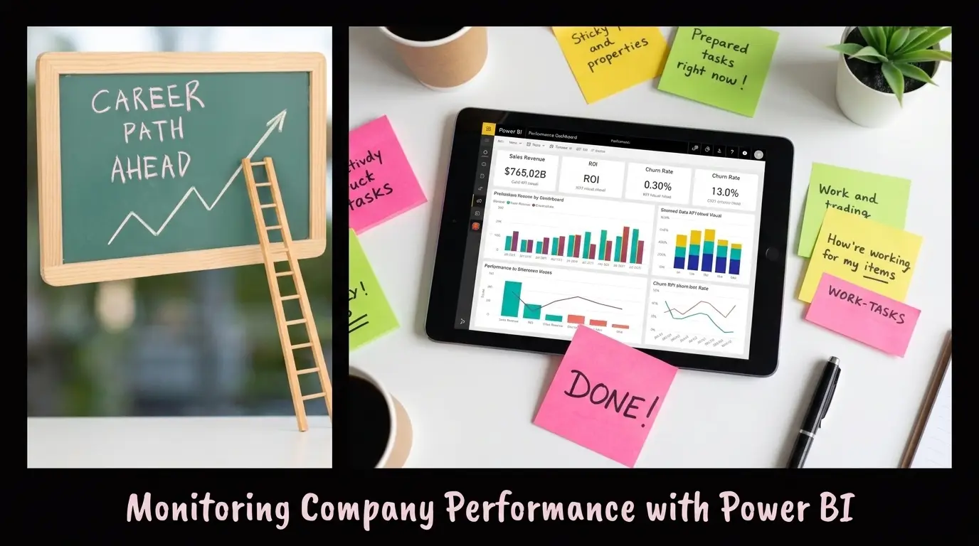 Power BI dashboard for monitoring business performance