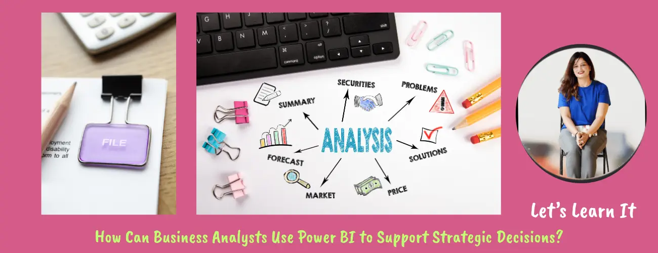 Business analysts using Power BI for business intelligence